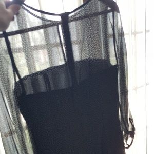 J Crew Black Polka A Dot Dress